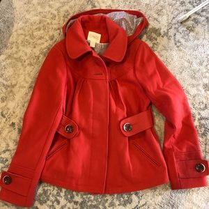 Anthropologie Orange Jacket